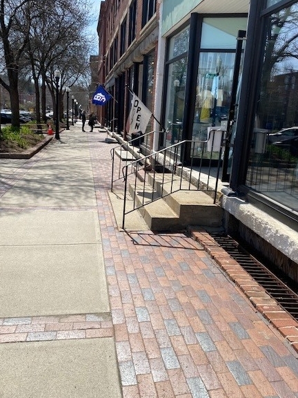 Image of Completed Portion of Avenue A Streetscape